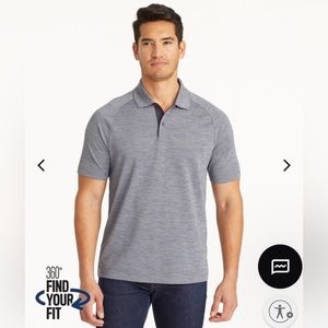 No Sweat Heathered Polo UNTUCKIT